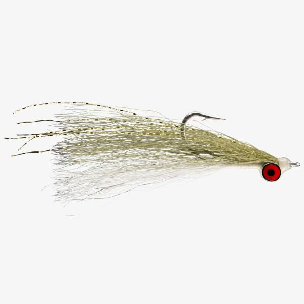 RIO Clouser Minnow Fly Fishing Lure, 2sz - Olive/White 1 RIO Clouser Minnow Fly Fishing Lure - Olive/White