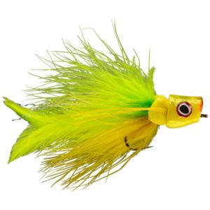 RIO PTO Popper Fly Fishing Lure - Chartreuse/Yellow