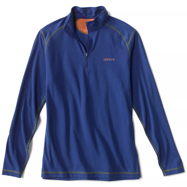 Preserve Orvis drirelease Quarter-Zip Shirt - Various Colors 3 Preserve Orvis drirelease Quarter-Zip Shirt - True Blue