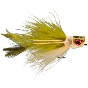 RIO PTO Popper Lure - Olive/Tan