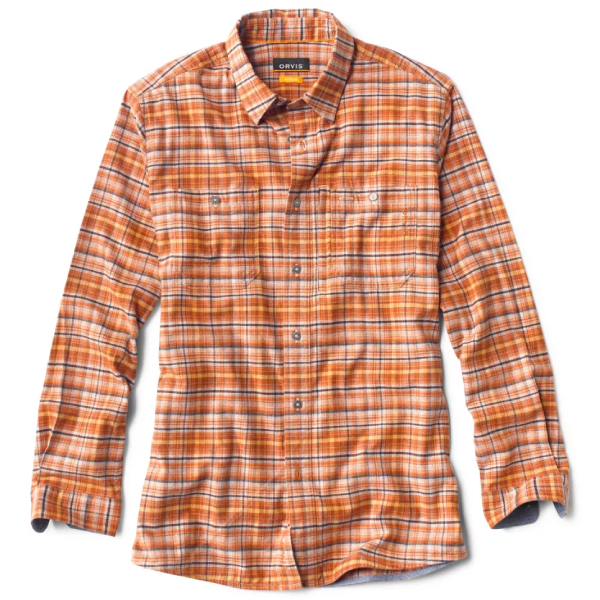 Preserve Orvis Flat Creek Tech Eco-Friendly Flannel Shirt - Bourbon or Navy 1 Preserve Orvis Flat Creek Tech Eco-Friendly Flannel Shirt - Bourbon