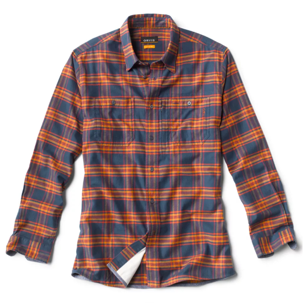 Preserve Orvis Flat Creek Tech Eco-Friendly Flannel Shirt - Bourbon or Navy 2 Preserve Orvis Flat Creek Tech Eco-Friendly Flannel Shirt - Navy