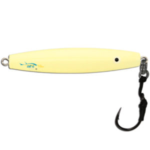 Ahi USA Assault Diamond Jig Fishing Lure with Assist Hook - Glow