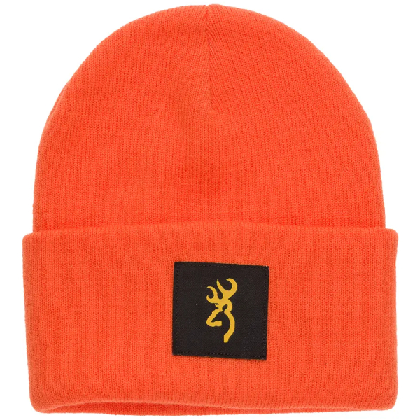 Browning Still Water Beanie Hunting Cap - Blaze Orange 1 Browning Still Water Beanie Hunting Cap - Blaze Orange