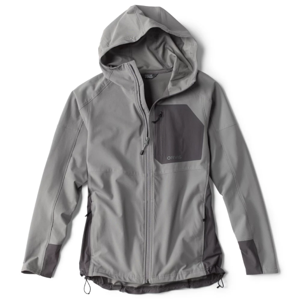 Orvis Men’s PRO LT Softshell Hoodie 1 Orvis Men's PRO LT Softshell Hoodie - Granite