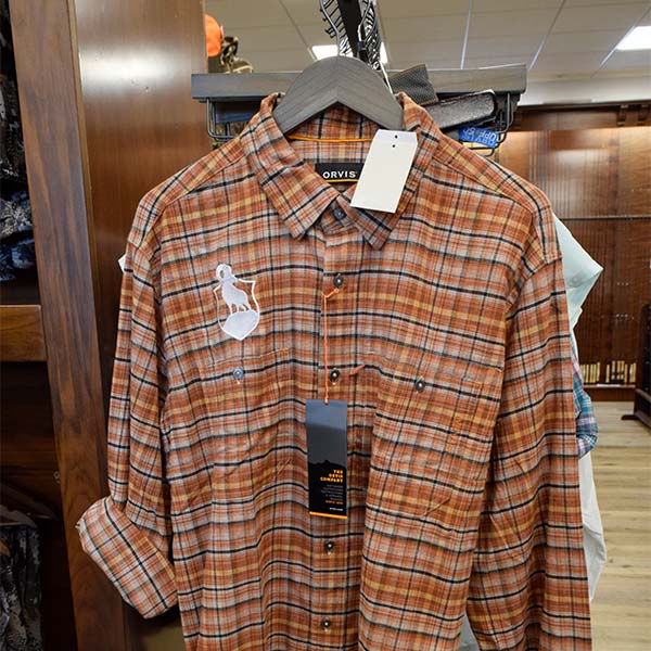 Preserve Orvis Flat Creek Tech Eco-Friendly Flannel Shirt - Bourbon or Navy 3 Preserve Orvis Flat Creek Tech Eco-Friendly Flannel Shirt - Bourbon or Navy - Image 3