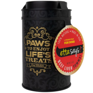 Etta Says Beef Liver Yumms Dog Treats Elegant Gift Tin