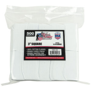Pro-Shot 12-16 Gauge Cotton Squares, 3" - 500 Count