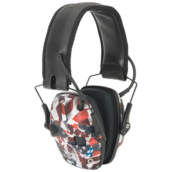 HWL Impact Sport One Nation 1 Howard Leight Impact Sport Electronic Shooting Earmuffs - One Nation