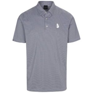 Preserve Dunning Benford Jacquard Performance Polo Shirt - Halo/White