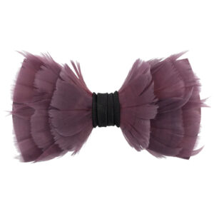 Brackish Wanderer Lavender Feather Bow Tie