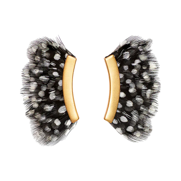 Brackish Deich Feather Statement Earrings 1 Brackish Deich Feather Statement Earrings