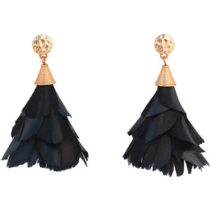 Brackish Parades Petite Feather Statement Earrings