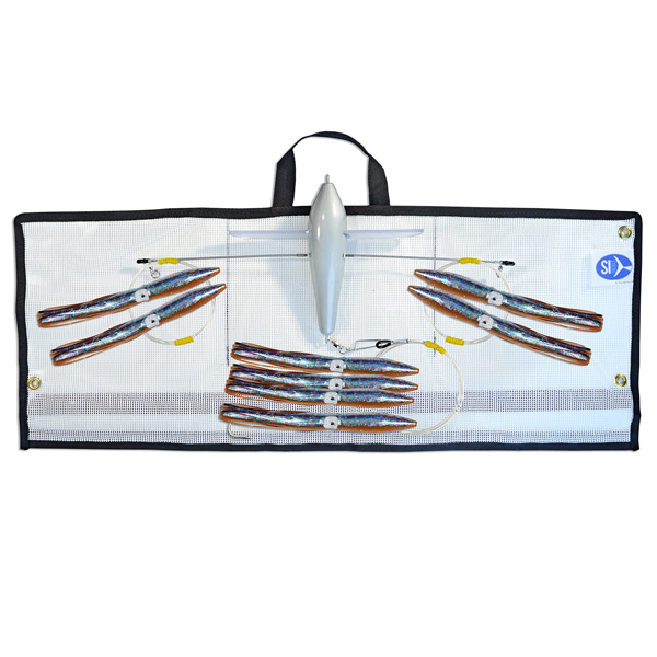 Hogy Lure Company Classic Splash Straight Line Bird Bar - Amber Squid 1 Hogy Lure Company 9" Classic Splash Straight Line Bird Bar, 18" Bar - Amber Squid