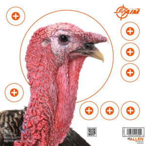 Allen EZ Aim Four Color Turkey Patterning Paper Target, 12" Square 6-Pack