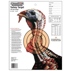 Champion Target Animal Targets, 12pk - Turkey Lifesize