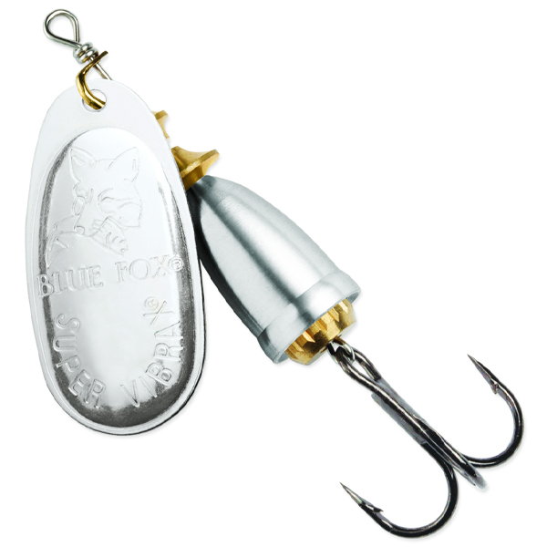 Blue Fox Classic Vibrax Spinner #2 - Silver/Silver 1 Blue Fox Classic Vibrax Fishing Lure - Silver/Silver