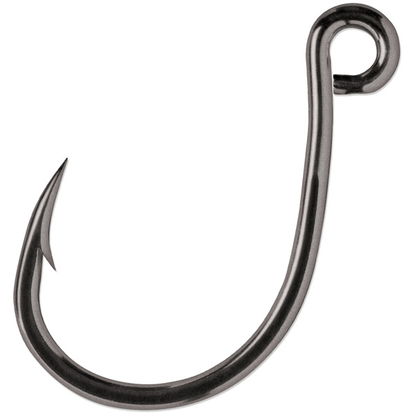 VMC ILS Inline Single 4X Fishing Hooks, 3/0 - Coastal Black 1 VMC ILS Inline Single 4X Fishing Hooks - Coastal Black