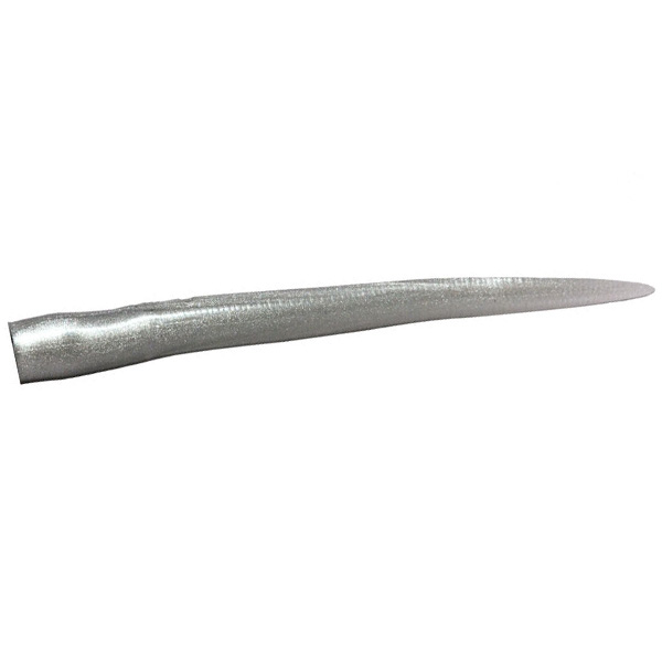 RonZ Replacement Tails, 10" - Silver Metallic 1 RonZ Replacement Tails Fishing Lure - Silver Metallic