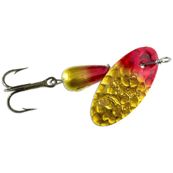 Panther Martin Hammered Regular Spinner Lure, 1/8oz - Yellow Red 1 Panther Martin Hammered Regular Fishing Lure, 1/16oz - Yellow Red
