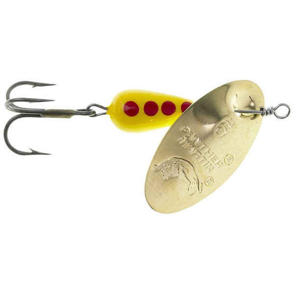 Panther Martin Classic Regular Spinner Lure, 1/16oz - Regular Gold/Yellow 1 Panther Martin Classic Regular Fishing Lure - Regular Gold/Yellow