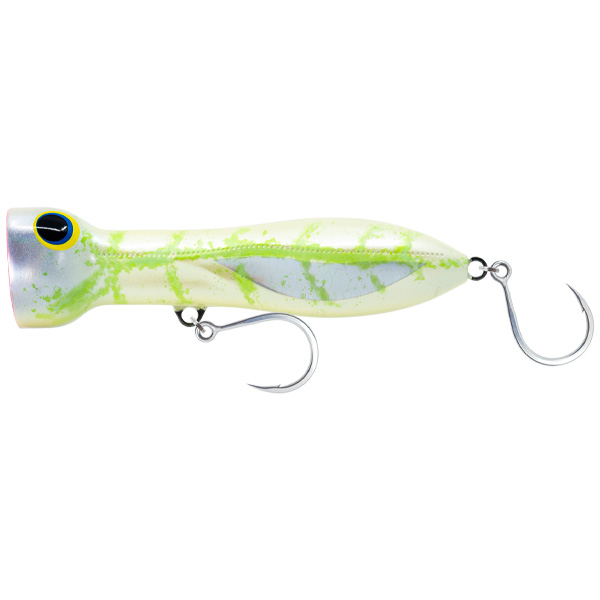 Nomad Tackle Chug Norris 120 Popper Fishing Lure, 4.75" - White Glow 1 Nomad Tackle Chug Norris 120 Popper Fishing Lure - White Glow