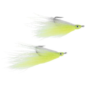 SPRO Bucktail Teaser Jig Lure - Chartreuse/White