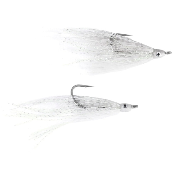 SPRO Bucktail Teaser Jig Lure, 2/0 - White 1 SPRO Bucktail Teaser Jig Lure - White