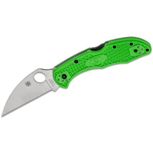 Spyderco Salt 2 Green LC200N Wharncliffe PlainEdge Folding Pocket Knife