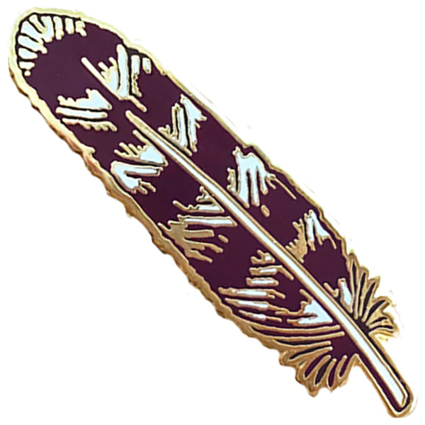 Noteworthy Paper and Press Feather Enamel Pin 1 Noteworthy Paper and Press Feather Enamel Pin