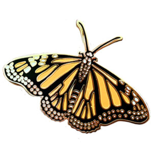 Noteworthy Paper and Press Monarch Enamel Pin