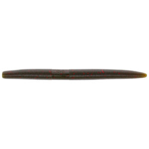 Yamamoto Baits Senko Fishing Lure - Green Pumpkin with Large Red Flakes