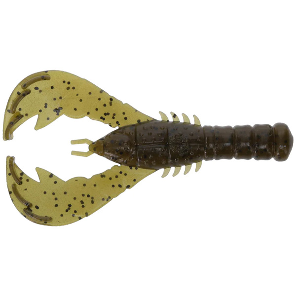Yamamoto Baits Yamacraw Jig Lure, 4" - Green Pumpkin with Black Flakes 1 Yamamoto Baits Yamacraw Jig Lure - Green Pumpkin with Black Flakes