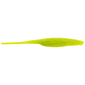 Bass Assassin Shad Fishing Lure - Chartreuse Silver Glitter