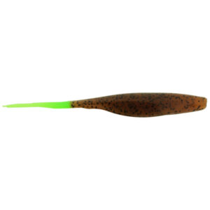Bass Assassin Shad Fishing Lure - Pumpkinseed Chartreuse Tail