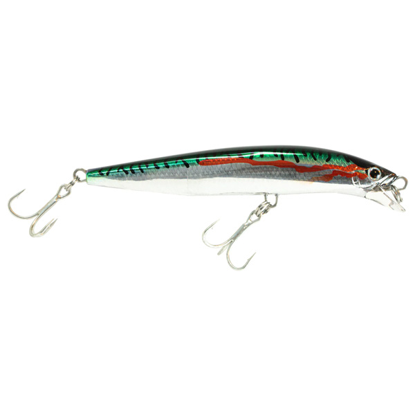 Shimano Current Sniper Jerkbait Fishing Lure, 5.5" - Injured Mackerel 1 Shimano CURRENT SNIPER Jerkbait Fishing Lure - Injured Mackerel