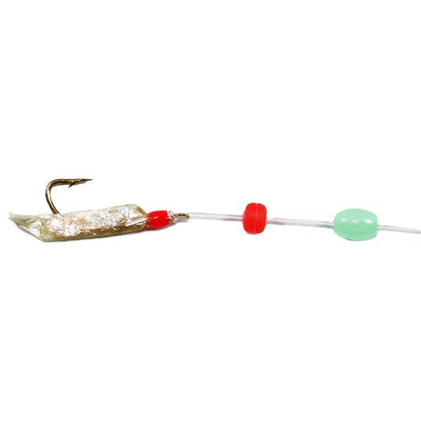 Ahi USA Sabiki Fishing Rig, 14sz - Vibrant Fish Skin 1 Ahi USA Sabiki Fishing Rig - Vibrant Fish Skin
