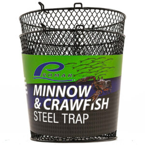 Promar Minnow and Crawfish Steel Trap - Black Vinyl