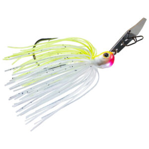 Z-Man ChatterBait JackHammer Jig Lure - Chartreuse/White