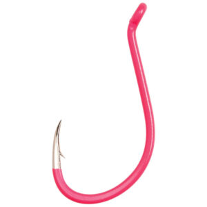 Eagle Claw L2 Color Long Shank Octopus Hooks - Fluorescent Pink