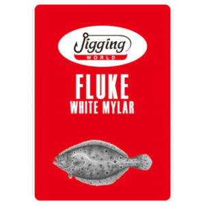 Jigging World Fluke Rig with White Mylar Flash