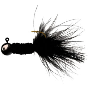 Eagle Claw Pro-V Crappie Chenille Jig Lure - Black