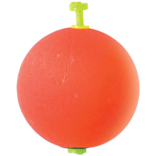 Eagle Claw Weighted Foam Round Snap-On Floats, 2" - Red 1 Eagle Claw Weighted Foam Round Snap-On Floats - Red