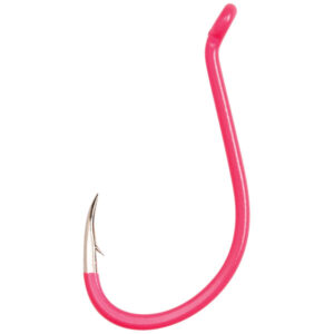Eagle Claw Lazer Sharp L2 Color Long Shank Octopus Hooks - Fluorescent Pink