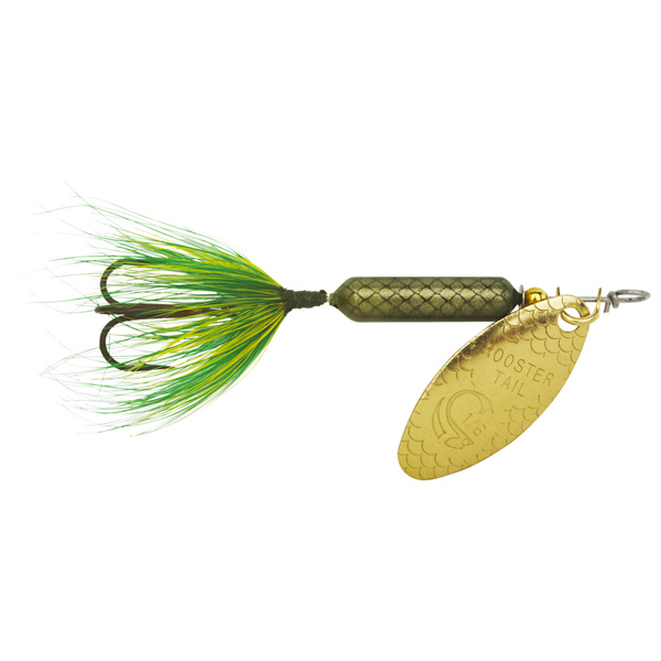 Yakima Bait Original Rooster Tail Treble Fishing Lure, 1/16oz - Frog 1 Yakima Bait Original Rooster Tail Treble Fishing Lure - Frog
