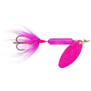 Yakima Bait Original Rooster Tail Treble Fishing Lure - Glitter Pink