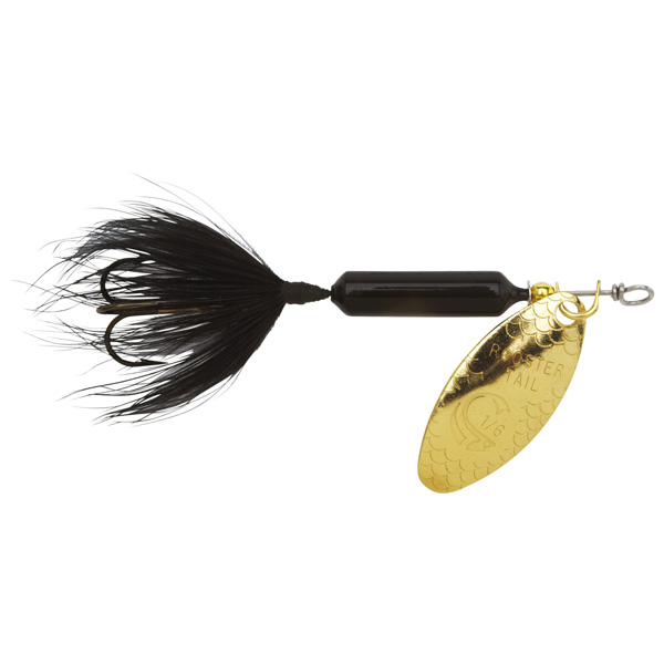 Yakima Bait Original Rooster Tail Treble Fishing Lure, 1/16oz - Midnight 1 Yakima Bait Original Rooster Tail Treble Fishing Lure - Midnight