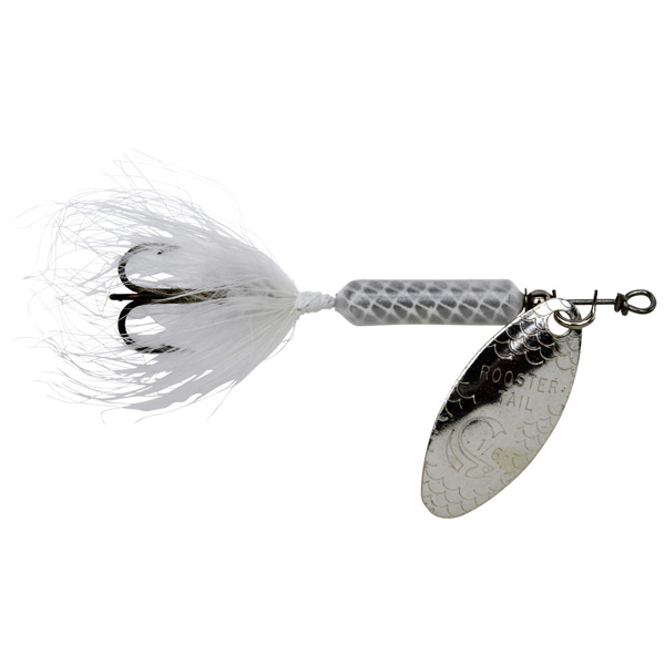 Yakima Bait Original Rooster Tail Treble Fishing Lure, 1/16oz - White 1 Yakima Bait Original Rooster Tail Treble Fishing Lure - White