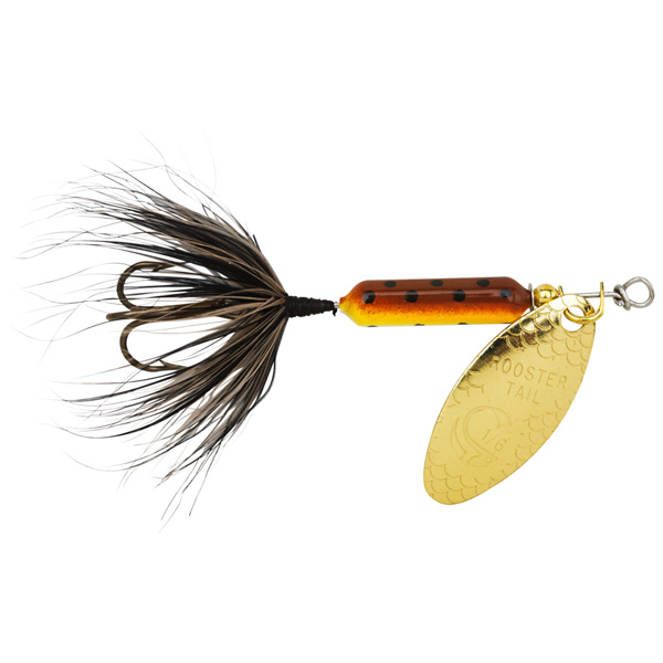 Yakima Bait Original Rooster Tail Treble Fishing Lure, 1/8oz - Brown Trout 1 Yakima Bait Original Rooster Tail Treble Fishing Lure - Brown Trout