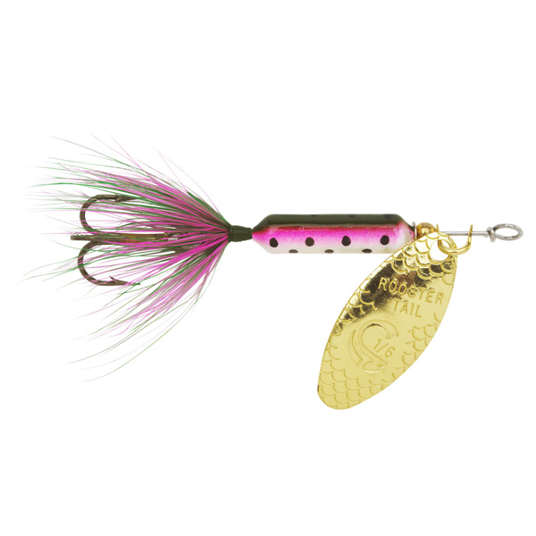 Yakima Bait Original Rooster Tail Treble Fishing Lure, 1/16oz - Rainbow 1 Yakima Bait Original Rooster Tail Treble Fishing Lure - Rainbow